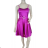 Women's elegant short strapless chiffon dress (S/M ONE SIZE) ITALIAN FASHION IM923ANNA