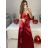 Women's Long Elegant Chiffon Sleeveless Dress (S/M ONE SIZE) ITALIAN FASHION IM423265 -   zelená smaragdová -   S / M