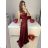 Women's Long Summer Elegant Strapless Dress (S/M ONE SIZE) ITALIAN FASHION IMPBB23B23687