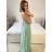 Women's Long Strapless Sequin Party Dress (S/M ONE SIZE) ITALIAN FASHION IMPSH233348 S / M light green