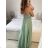 Women's Long Strapless Sequin Party Dress (S/M ONE SIZE) ITALIAN FASHION IMPSH233348 S / M light green