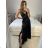 Women's Long Elegant Chiffon Sleeveless Dress (S/M ONE SIZE) ITALIAN FASHION IM423265 -   zelená smaragdová -   S / M