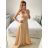 Women's Long Summer Elegant Strapless Dress (S/M ONE SIZE) ITALIAN FASHION IMPBB23B23687