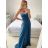 Women's Long Summer Elegant Strapless Dress (S/M ONE SIZE) ITALIAN FASHION IMPBB23B23687