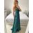 Women's Strapless Long Party Dress (S/M ONE SIZE) ITALIAN FASHION IMPSH2360055 dark blue S / M