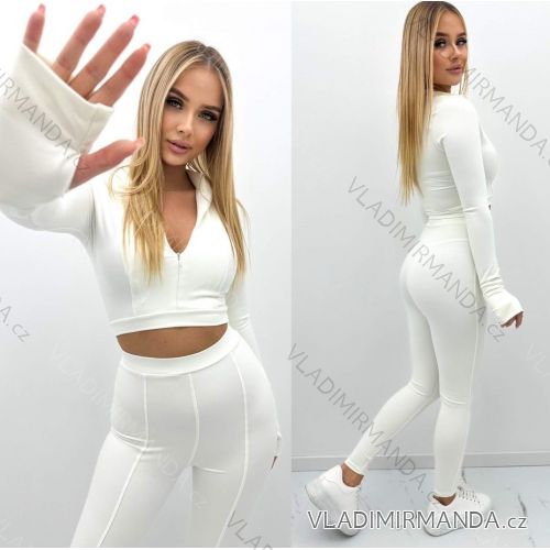 Women's Lace Long Pants and Strappy Top Set (S/M ONE SIZE) ITALIAN FASHION IMPLP2332220125