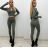 Women's Lace Long Pants and Strappy Top Set (S/M ONE SIZE) ITALIAN FASHION IMPLP2332220125