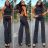 Women's Long Elegant Long Sleeve Jumpsuit (S/M ONE SIZE) ITALIAN FASHION IMWA23289 -   black -   S / M