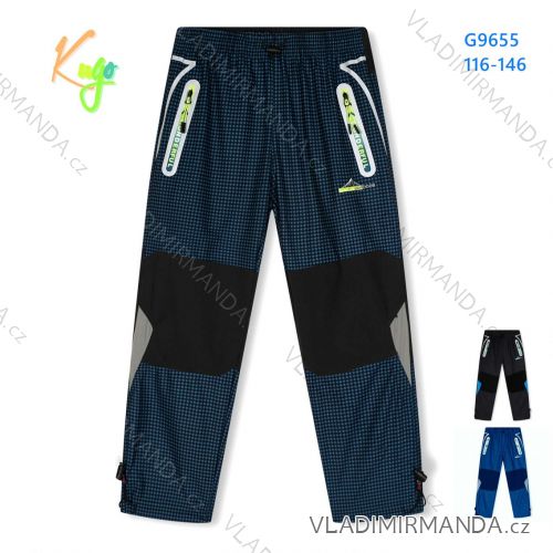 Outdoor cotton children's pants for boys (116-146) KUGO G9629