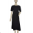 Dress with 3/4-sleeve ladies pocket (uni sl) ITALIAN Fashion IMWD20529 -   black -   S / M