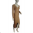 Women's Long Chiffon Short Sleeve Dress (S/M ONE SIZE) ITALIAN FASHION IMWGS231048 -   Brown
 -   S / M