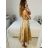 Women's Sleeveless Long Party Dress (SL) ITALIAN FASHION IMPBB22 IMHMS24173 -   beige -   S / M