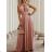 Women's Carmen 3/4 Long Sleeve Summer Dress (S/M ONE SIZE) ITALIAN FASHION IMWAD232498