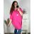 Women's Plus Size Oversize Short Sleeve Tunic (XL/2XL/3XL/4XL/5XL ONE SIZE) ITALIAN FASHION IMBM23SEE