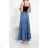 Women's Long Denim Skirt (S/M/L ONE SIZE) ITALIAN FASHION IMD24020