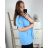 Tunic / blouse long sleeve women's oversized (3XL / 4XL ONE SIZE) ITALIAN FASHION IMWQ2191650 3xl / 4xl Light blue