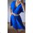 Women's Long Summer Short Sleeve Dress (S/M ONE SIZE) ITALIAN FASHION IMD23430