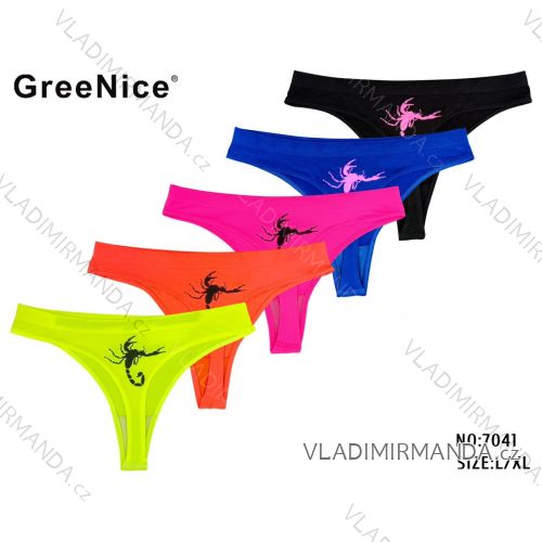 Kalhotky tanga dámské nadrozměr (L/XL) GREENICE GREE247041a