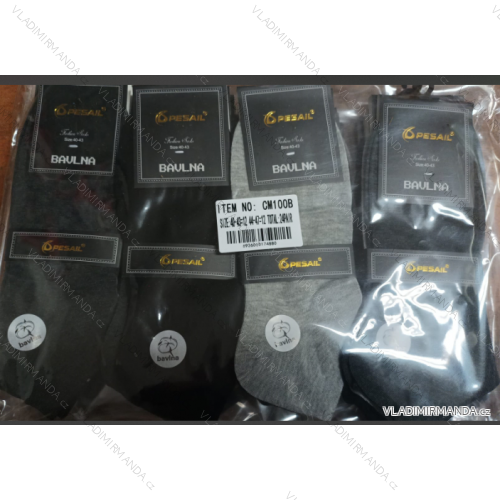 Men's cotton ankle socks (40-43,44-47) PES24CM1008