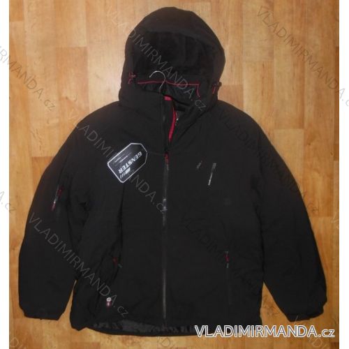 Bunda softshell zimní zateplená flaušem pánská nadrozměrná (xl-4xl) GENSTER 12115