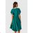 Women's short sleeve party dress (36-50) POLISH FASHION PMLMR23LUNA-1 -   Green
 -   52