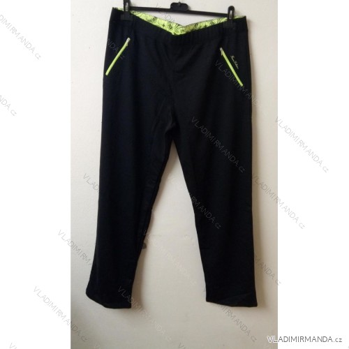 Women's oversized tracksuit bottoms (6Xl-7XL-8XL) FOREVER BES21QCBT-108 black 7XL