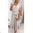 Summer cotton lace carmen women's dress (S / M ONE SIZE) ITALIAN FASHION IMWA222609