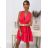 Women's Long Chiffon Short Sleeve Dress (S/M ONE SIZE) ITALIAN FASHION IMWGM23456