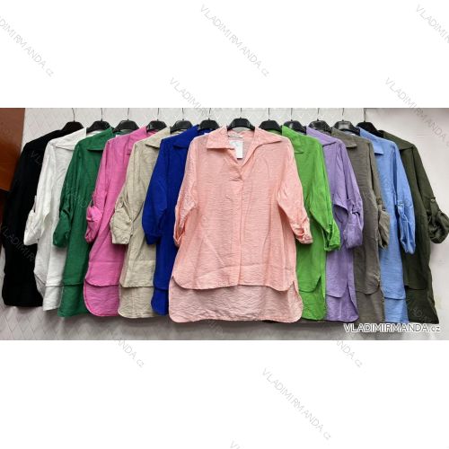 Women's Long Sleeve Hoodie Dress (S / M ONE SIZE) ITALIAN FASHION IMWA216095