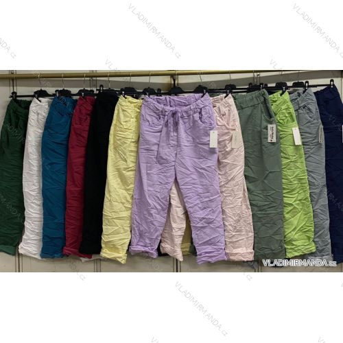 Women's Long Stretch Pants (L/XL ONE SIZE) ITALIAN FASHION IMC23090