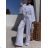 Women's Long Sleeve Hoodie Dress (S / M ONE SIZE) ITALIAN FASHION IMWA216095