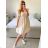 Women's Long Summer Short Sleeve Dress (S/M ONE SIZE) ITALIAN FASHION IMC23300