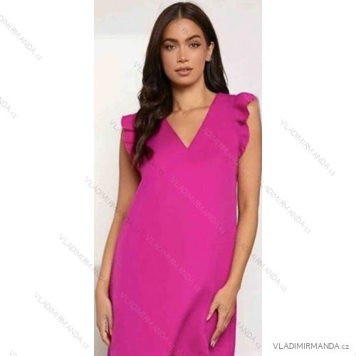 Women's Long Chiffon Short Sleeve Dress (S/M ONE SIZE) ITALIAN FASHION IMWGS231048