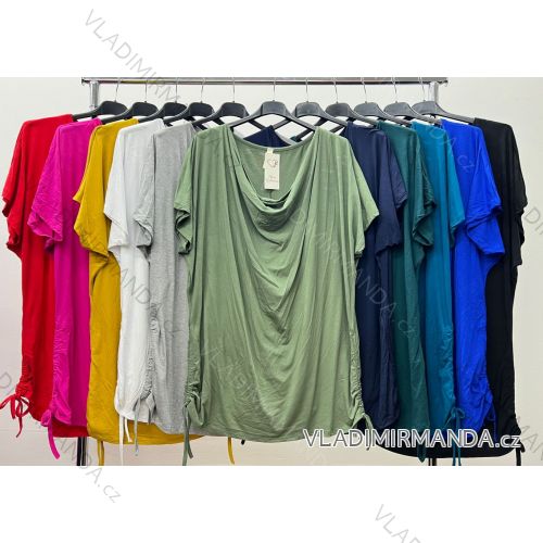 Shirt verlängert 3/4 Langarm Damen (L/XL/2XL ONE SIZE) ITALIAN FASHION IM423025