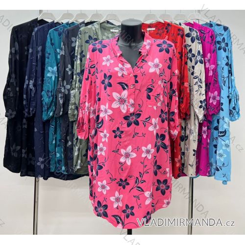 Women's Extended Tunic Dress (XL / 2XL ONE SIZE) ITALIAN FASHION IM421068