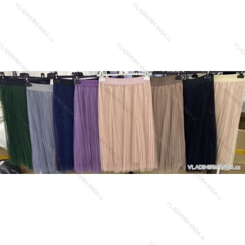 Sukně středně dlouhá dámská (S/M/L ONE SIZE) ITALSKÁ MÓDA IMWBS24175