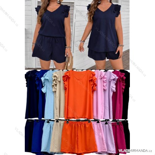 Women's Plus Size Denim Shorts Shorts (56/58 ONE SIZE) POLISH FASHION IMWT24024