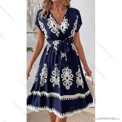 Women's Long Chiffon Short Sleeve Dress (S/M ONE SIZE) ITALIAN FASHION IMWGS231048