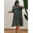 Women's Long Chiffon Short Sleeve Dress (S/M ONE SIZE) ITALIAN FASHION IMWGS231048