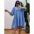 Women's Long Chiffon Short Sleeve Dress (S/M ONE SIZE) ITALIAN FASHION IMWGS231048