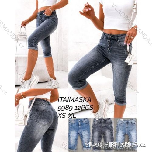 Rifle jeans 3/4 dlouhé dámské (XS-XL) ITAIMASKA ITA245989