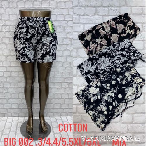 Kraťasy dámské nadrozměr (3X/4XL-5XL/6XL) FASHION TMWL24002
