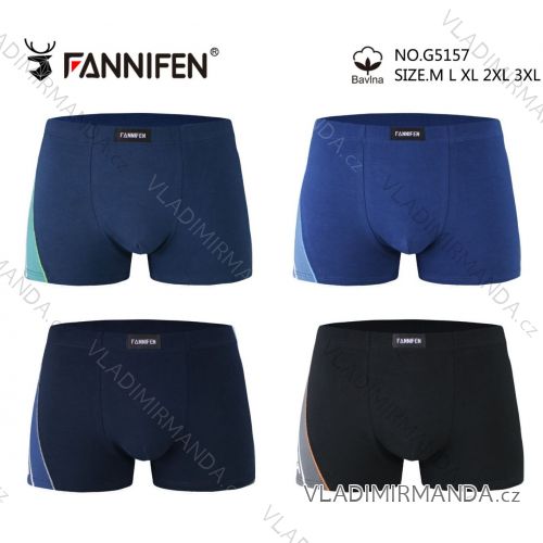 Boxerky bavlnené pánske (M, L, XL, 2XL, 3XL) FANNIFEN PES24G5157