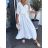 Women's Long Chiffon Short Sleeve Dress (S/M ONE SIZE) ITALIAN FASHION IMWGS231048