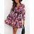 Women's Long Chiffon Short Sleeve Dress (S/M ONE SIZE) ITALIAN FASHION IMWGM23456