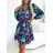 Women's Long Chiffon Short Sleeve Dress (S/M ONE SIZE) ITALIAN FASHION IMWGM23456