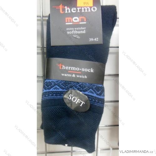 Ponožky teplé thermo extra měkký lem pánské (39-46) VIRGIN DH-955