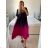 Women's Long Chiffon Short Sleeve Dress (S/M ONE SIZE) ITALIAN FASHION IMWGS231048