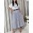 Women's Long Chiffon Short Sleeve Dress (S/M ONE SIZE) ITALIAN FASHION IMWGS231048 S / M grey