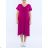 Women's Cotton Short Sleeve Summer Dress (S / M / L / XL ONE SIZE) ITALIAN FASHION IMD22472 60/62 red